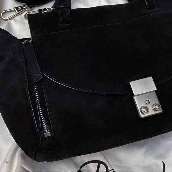 3.1 phillip lim mini soft suede pashli satchel in black - Picture 10 of 12